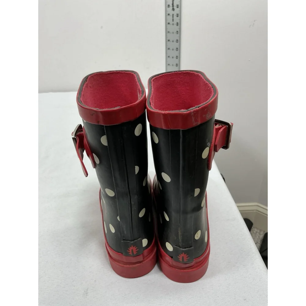 Girls Oaki Pull On Midcalf Rainboots Size 11 Multicolor Round Toe
